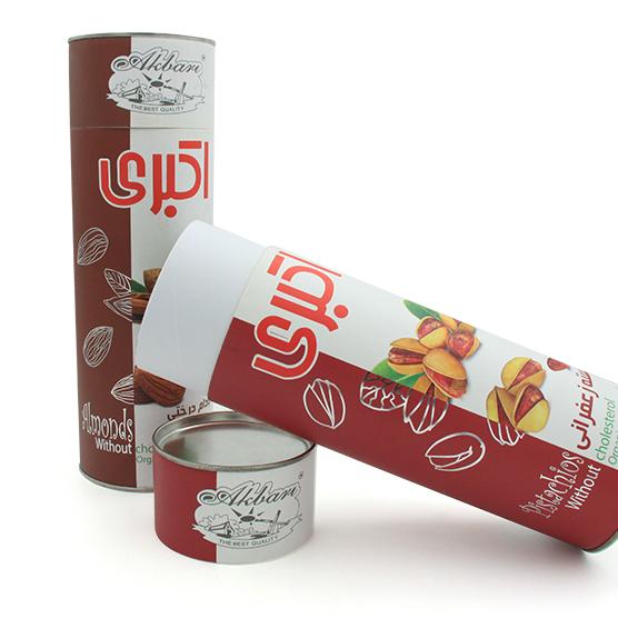 قوطی مقوایی استوانه ای  تلسکوپی بسته بندی خشکبار