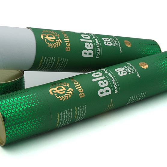 قوطی مقوایی استوانه‌ای فیلتر آب | بسته‌بندی لوکس و مقاوم صنعتی