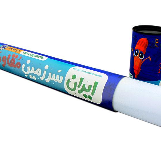 قوطی مقوایی بسته‌بندی استوانه ای رنگ‌آمیزی کودکان 